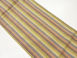 変わり織縞模様織出し名古屋帯